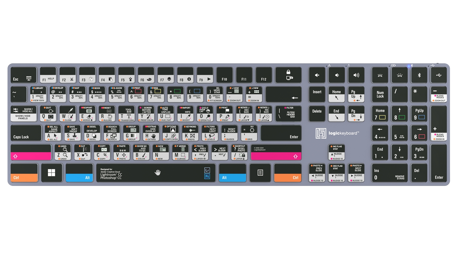 Shortcut keyboard Backlit & Bluetooth - Adobe Photoshop - Mac